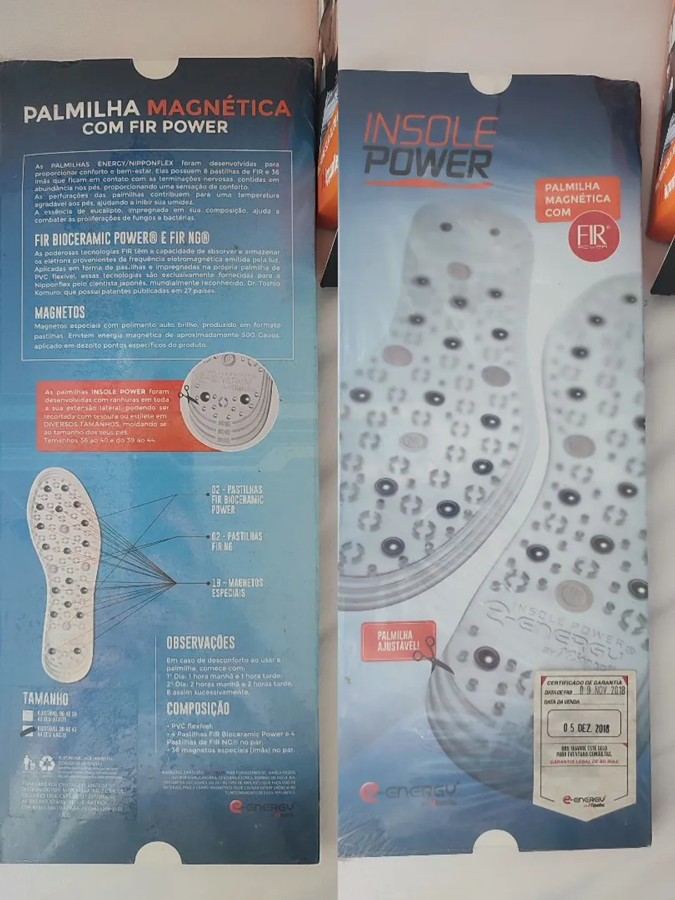 Palmilha Magnética com FIR Power - Conforto e bem-estar
