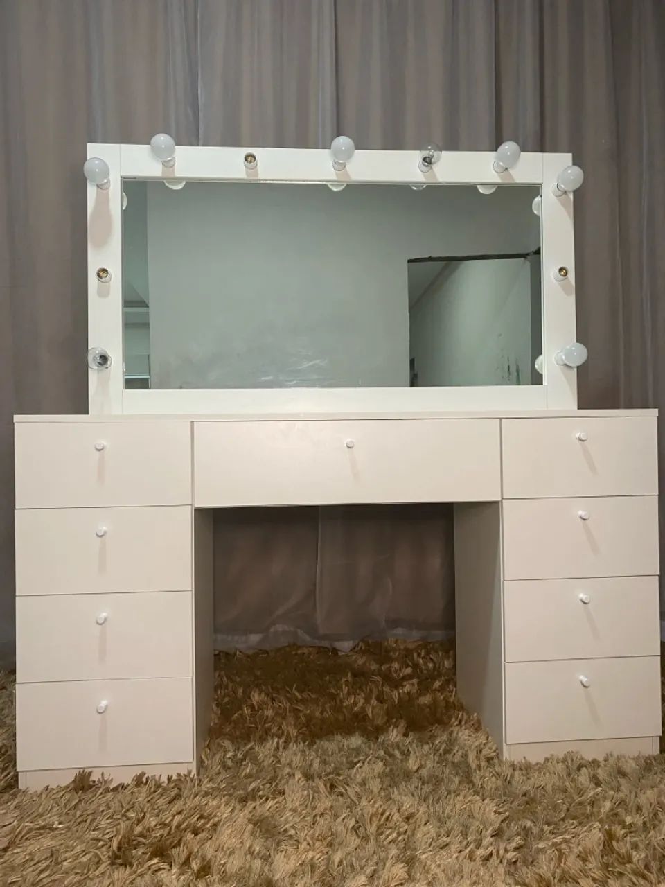 Penteadeira Camarim com Espelho e Luzes