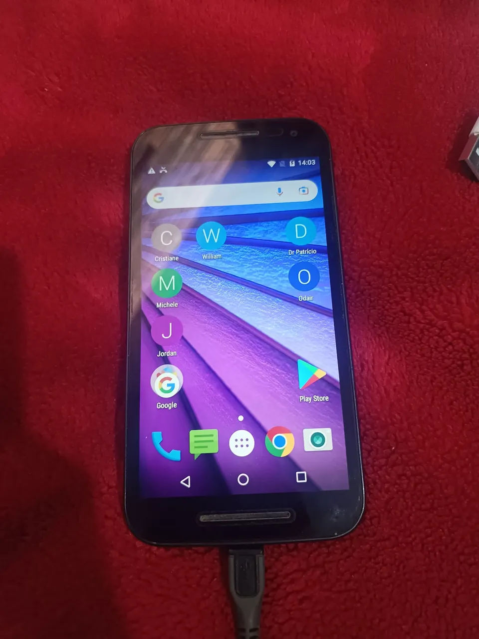 Moto G3 com bateria viciada