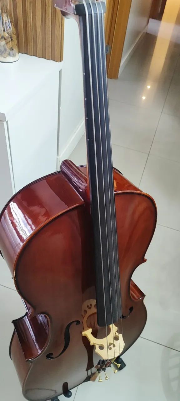 Violoncelo Eagle CE 200 regulado ótima sonoridade - Foto 5