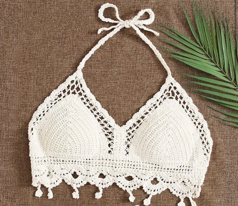 Top Crochê Branco - Perfeito para o Verão!