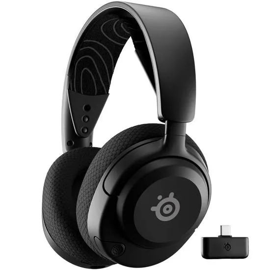 Fone de ouvido SteelSeries 61670 Arctis NOVA 5 RGB Sem Fio para PC - Preto