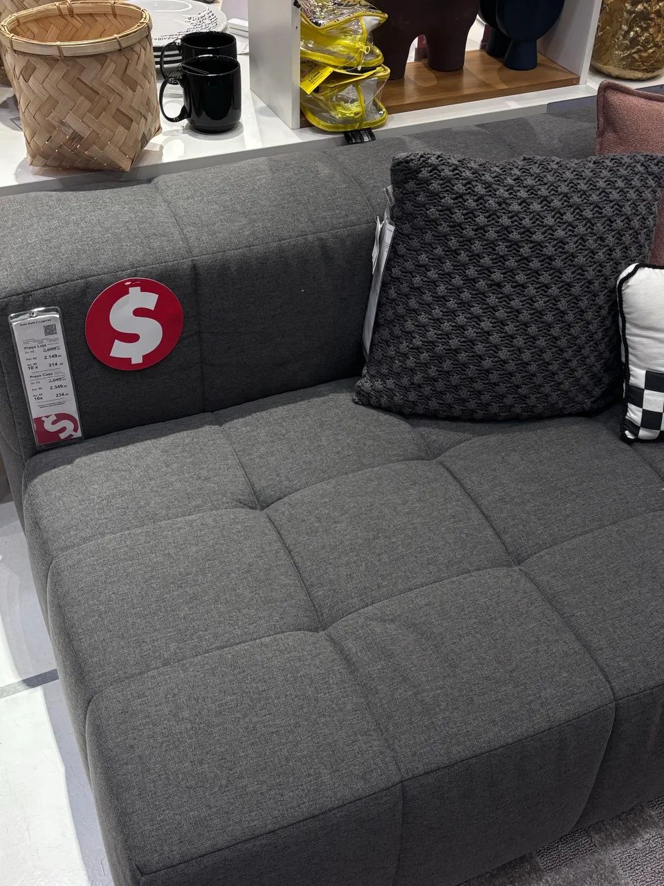 Gray Modular Sofa | Tok&Stok Sofa Model64352678436355120