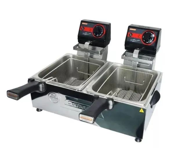Fritadeira Elétrica 10 Litros 2 Cubas com Inmetro Profissional Cotherm