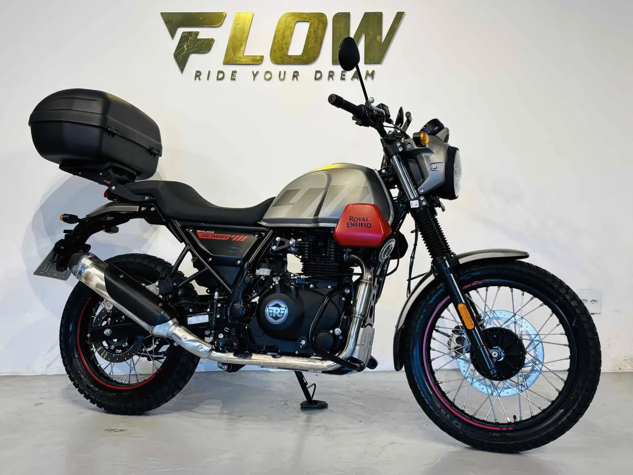 Royal Enfield Scram 411 Windscreen | Light Tint 325mm High | Powerbronze UK