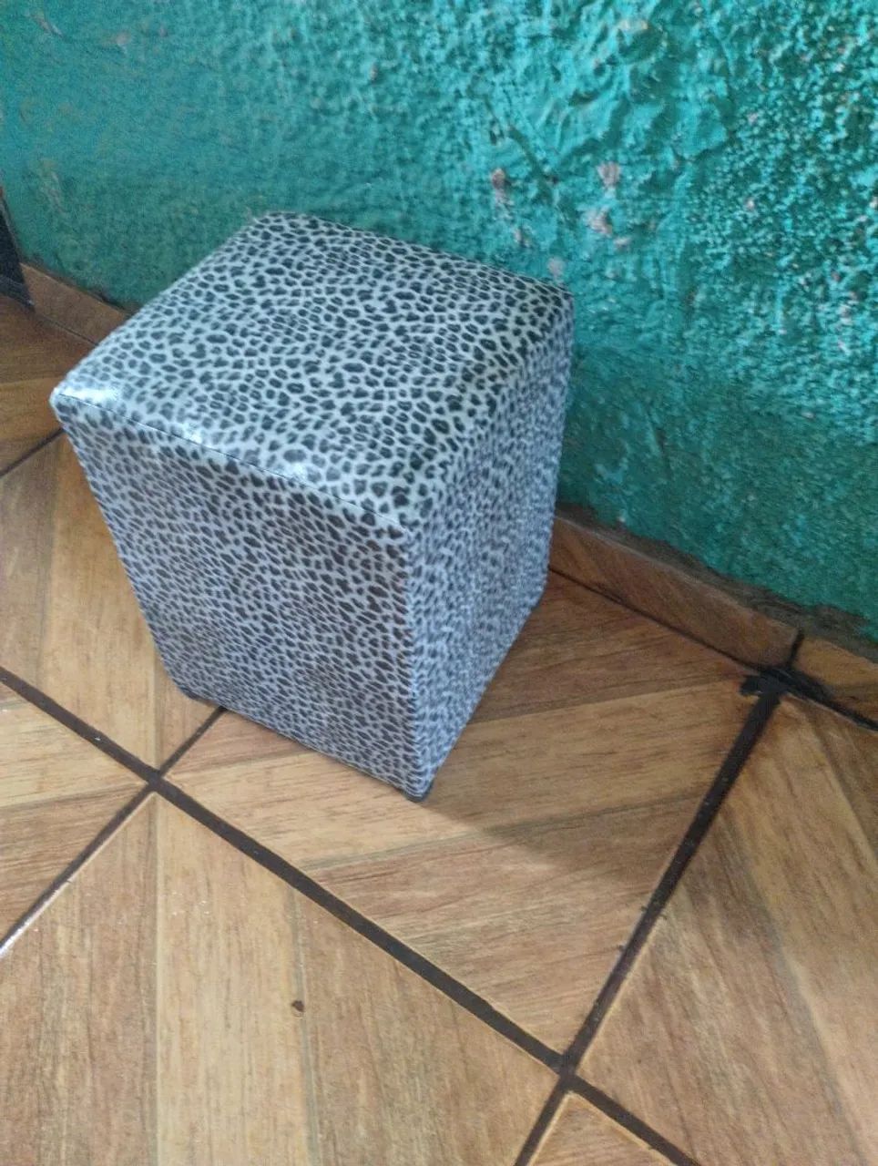 Puff Quadrado Estampado - Foto 2