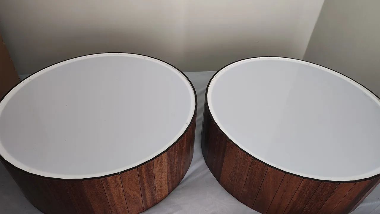 Luminária Paflon Madeira Imbuía - Marca Wood