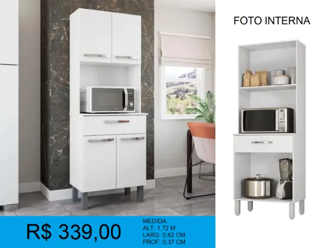 Armario de cozinha a pronta entrega