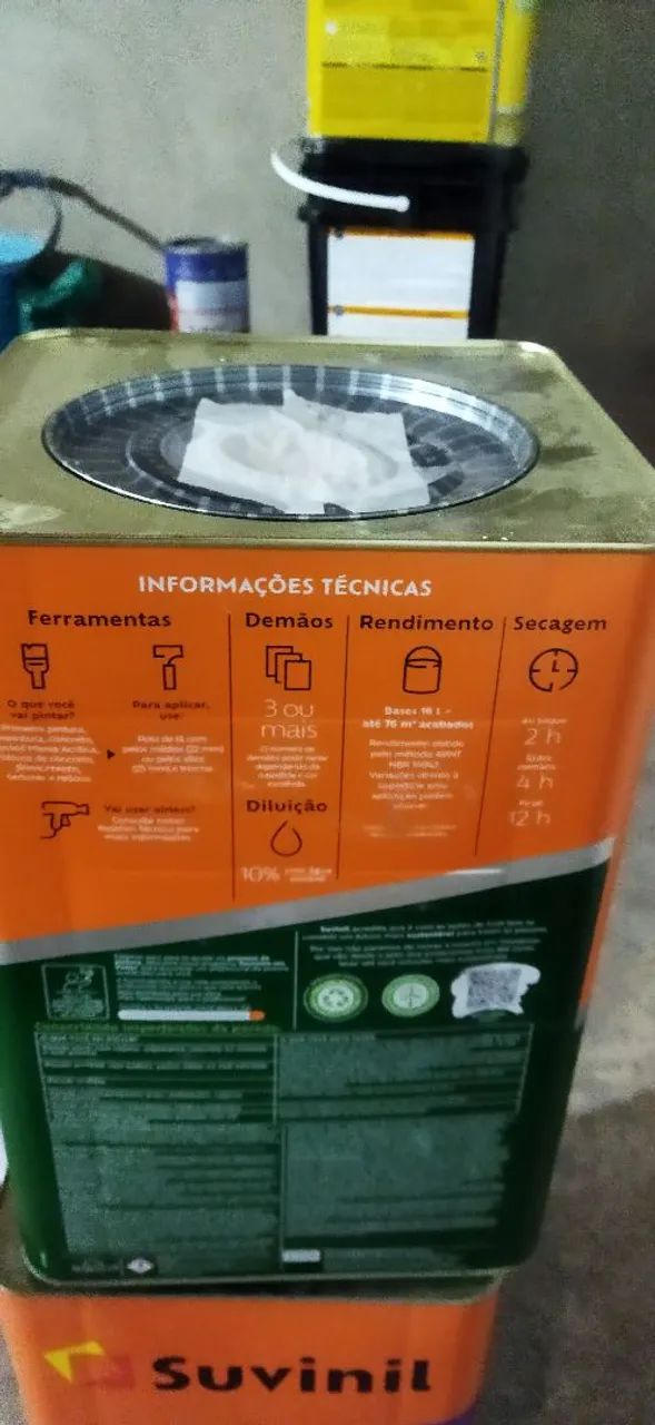 Lata de tinta Suvinil fachada protegida cor areia  - Foto 3