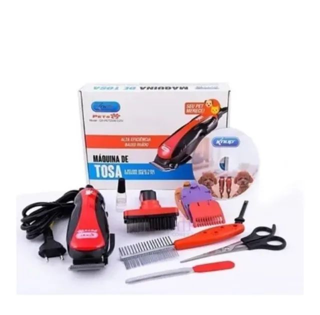 MAQUINA TOSA PROFISSIONAL PET CÃES E GATOS KNUP QR-PET2508