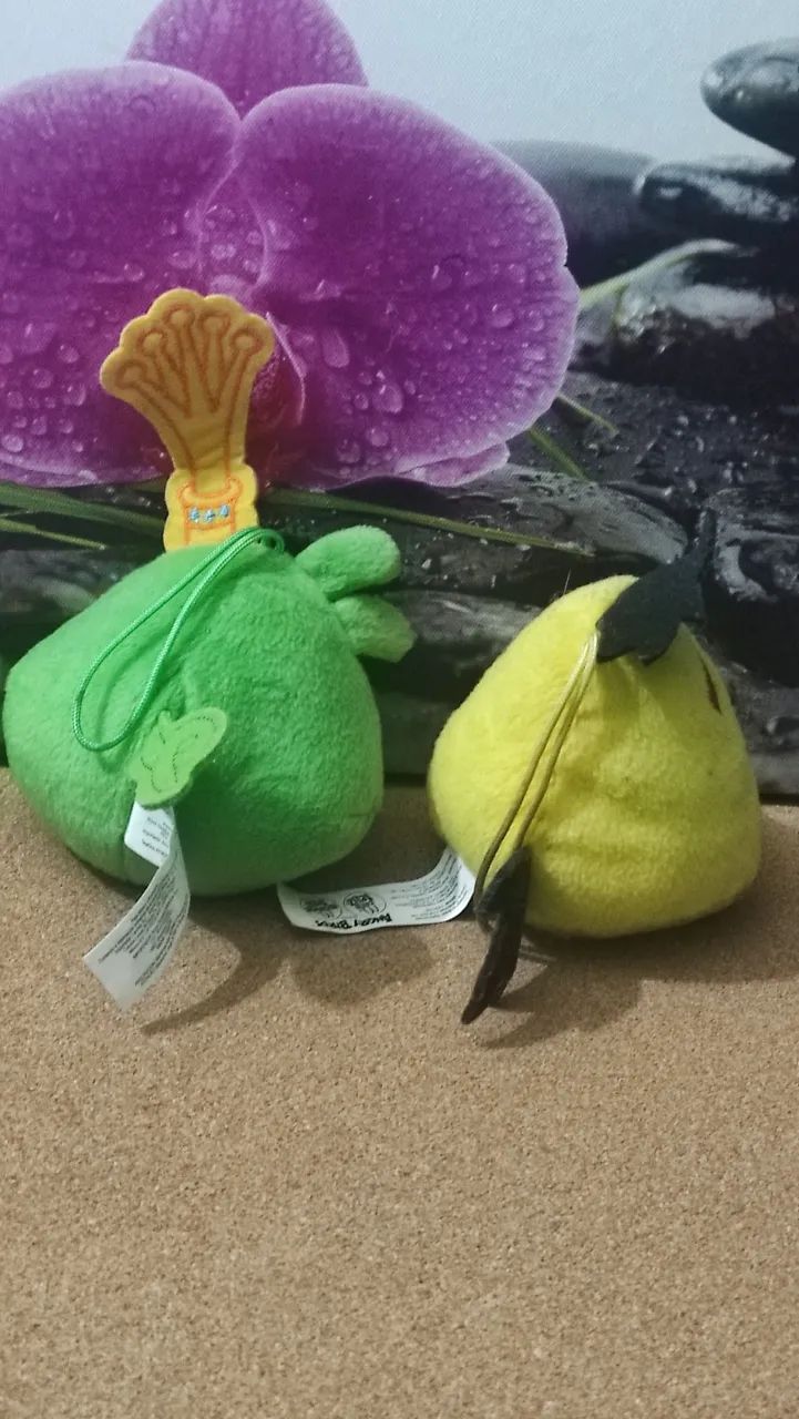 Bonecos de Pelúcia Angry Birds - Pig e Bird - Foto 3
