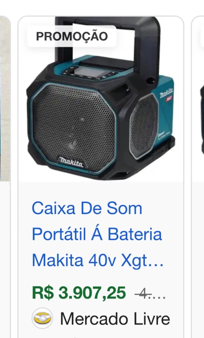 Caixa de som makita