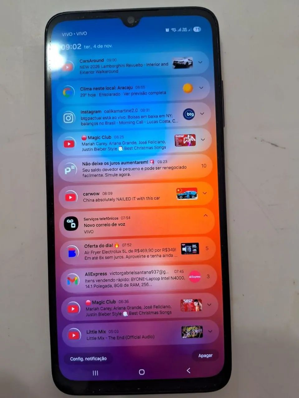 SAMSUNG GALAXY A05s com a CAIXA TELA DE 6,7 polegadas64294768711554122