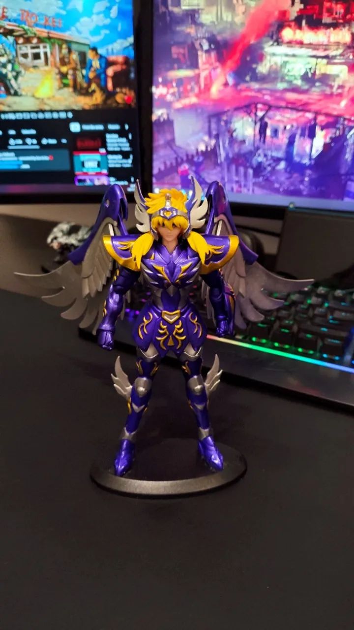 Action figure do Yoga de Cisne armadura Divina dos Cavaleiros do Zodíaco - Foto 6