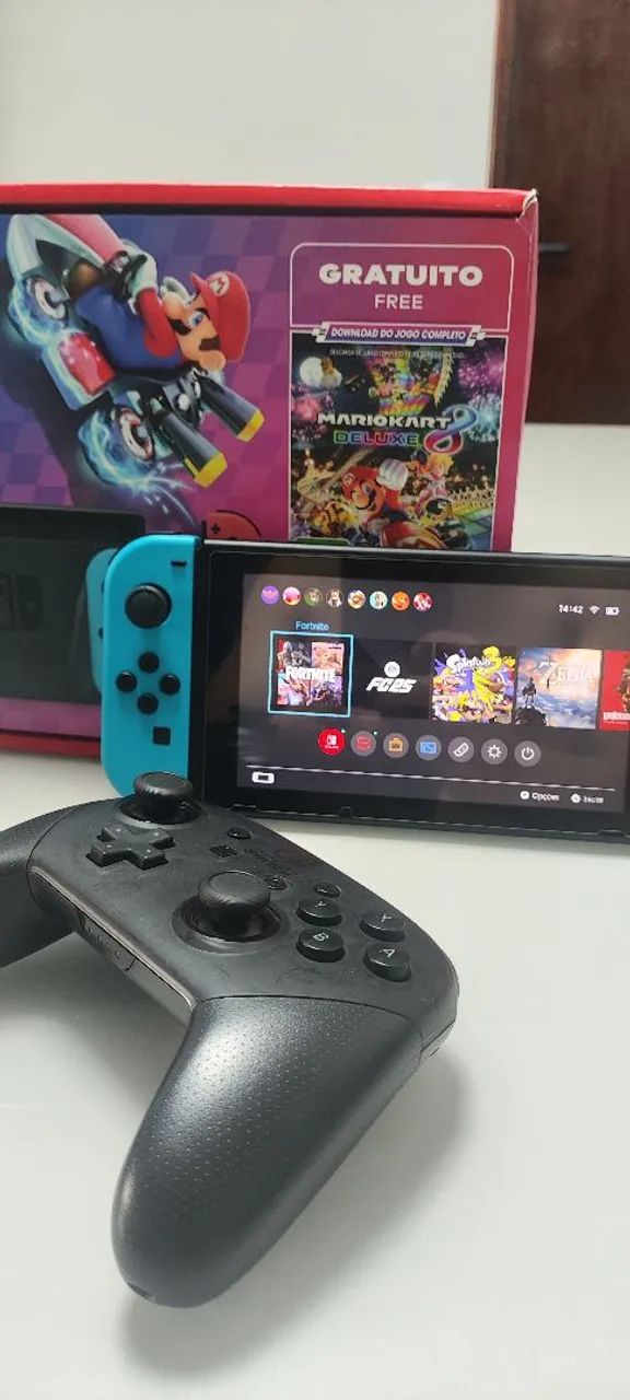 Nintendo Switch v2 desbloqueado - 256GB TROCAS NA DESCRIÇÃO 