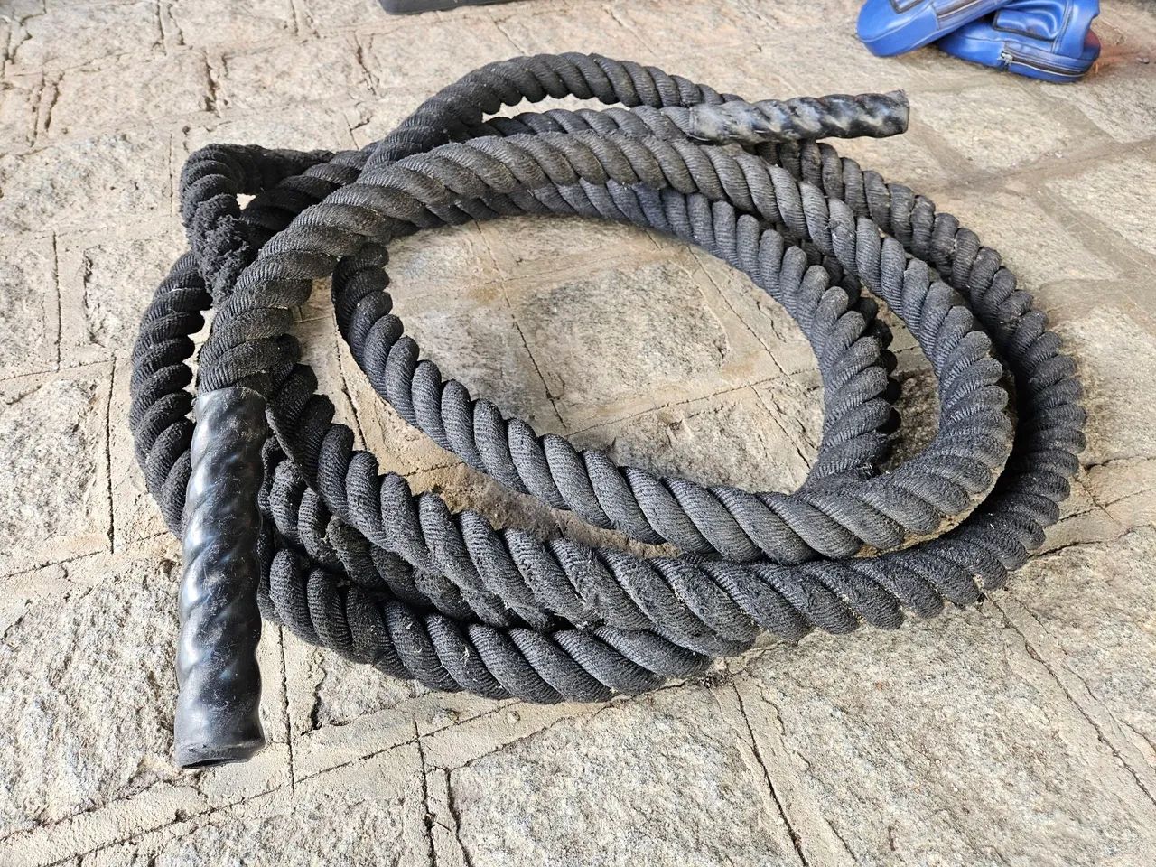 Corda Naval preta 9 metros de Batalha para Treinamento Funcional - Foto 5