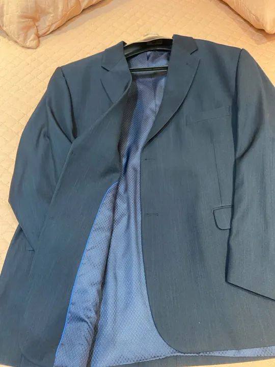 Blazer Social Masculino Azul Escuro - Foto 3