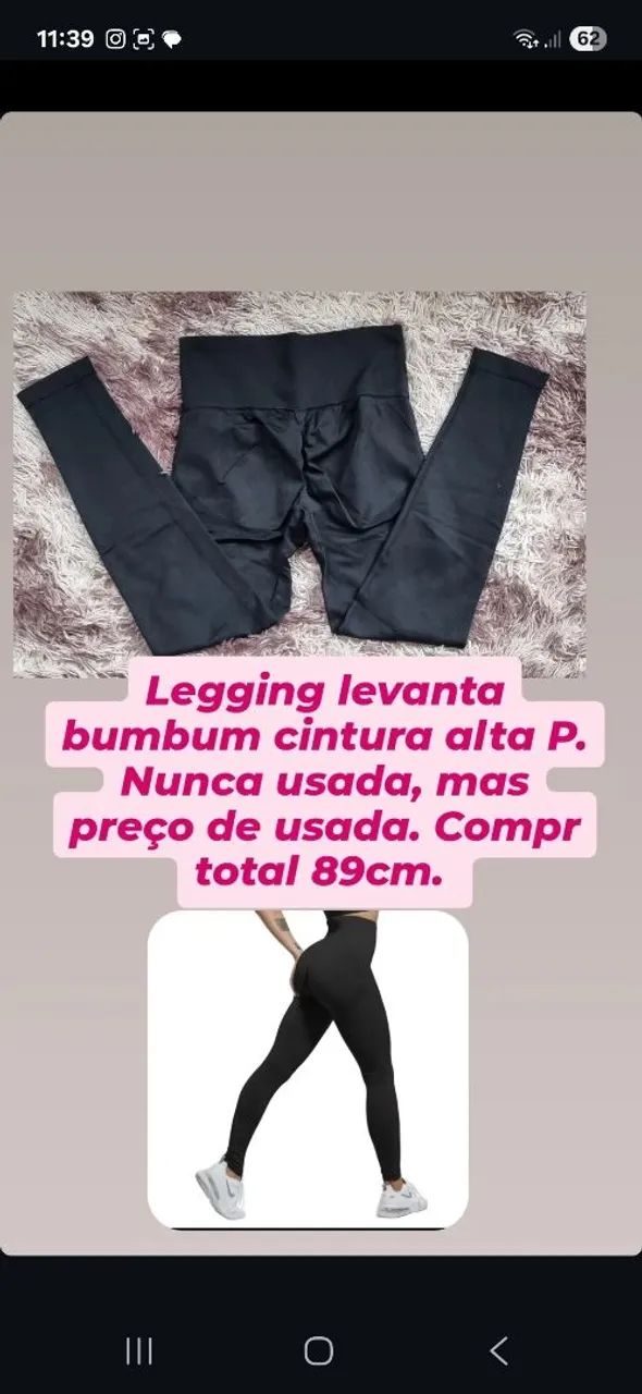 Legging levanta bumbum cintura alta P