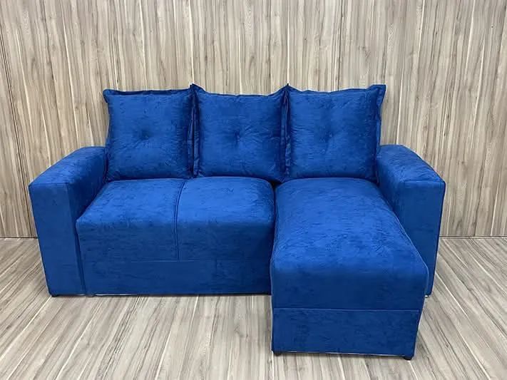 Estofado Lucas 2Lgs com chaise suede sr W98 - Foto 4