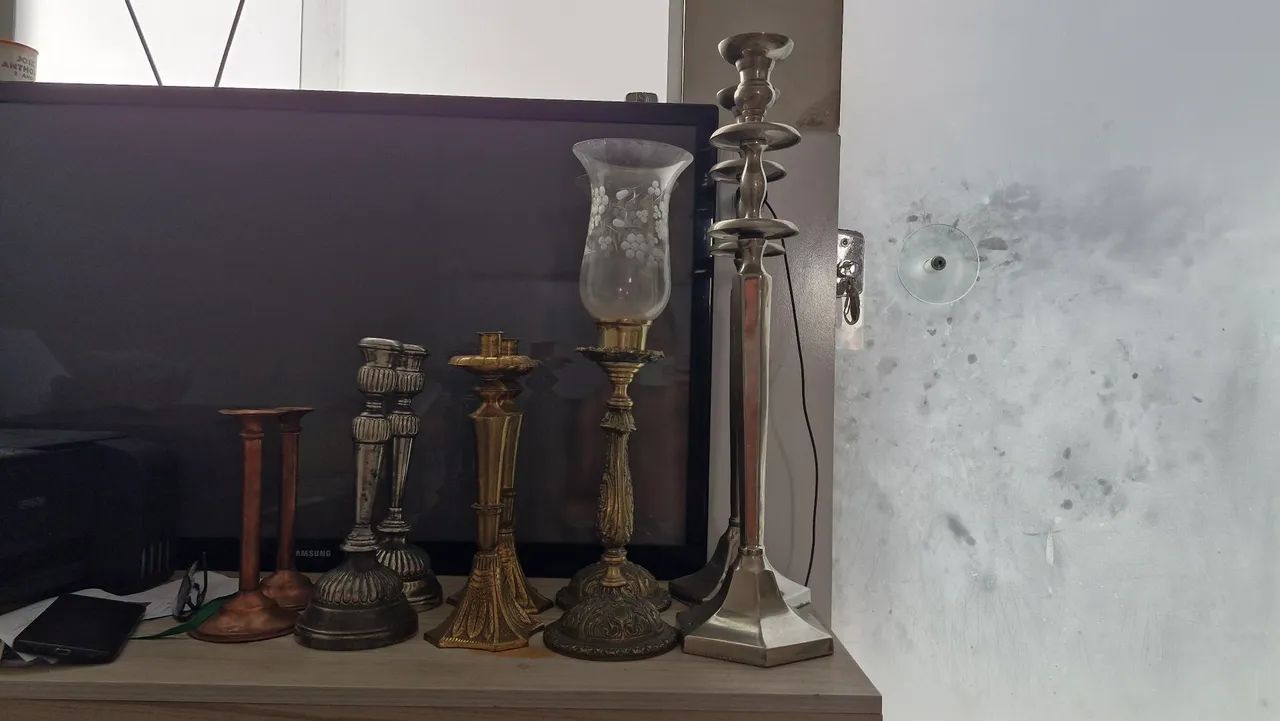 05 pares de castiçais  - Foto 5