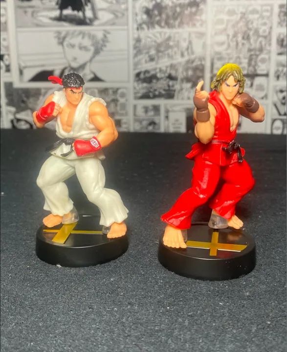 Bonecos Ryu e Ken Street Fighter - Foto 2