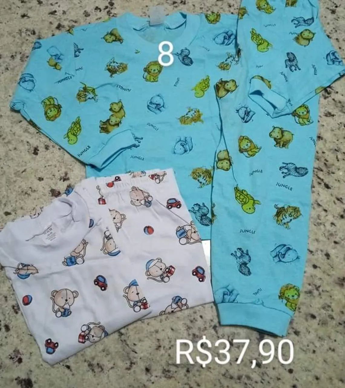 Pijamas de algodão infantil Meninos  - Foto 5