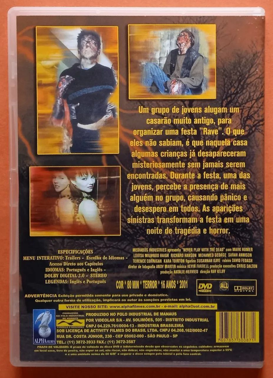 Dvd Nunca Brinque Com os Mortos - CDs, DVDs etc - Pilarzinho