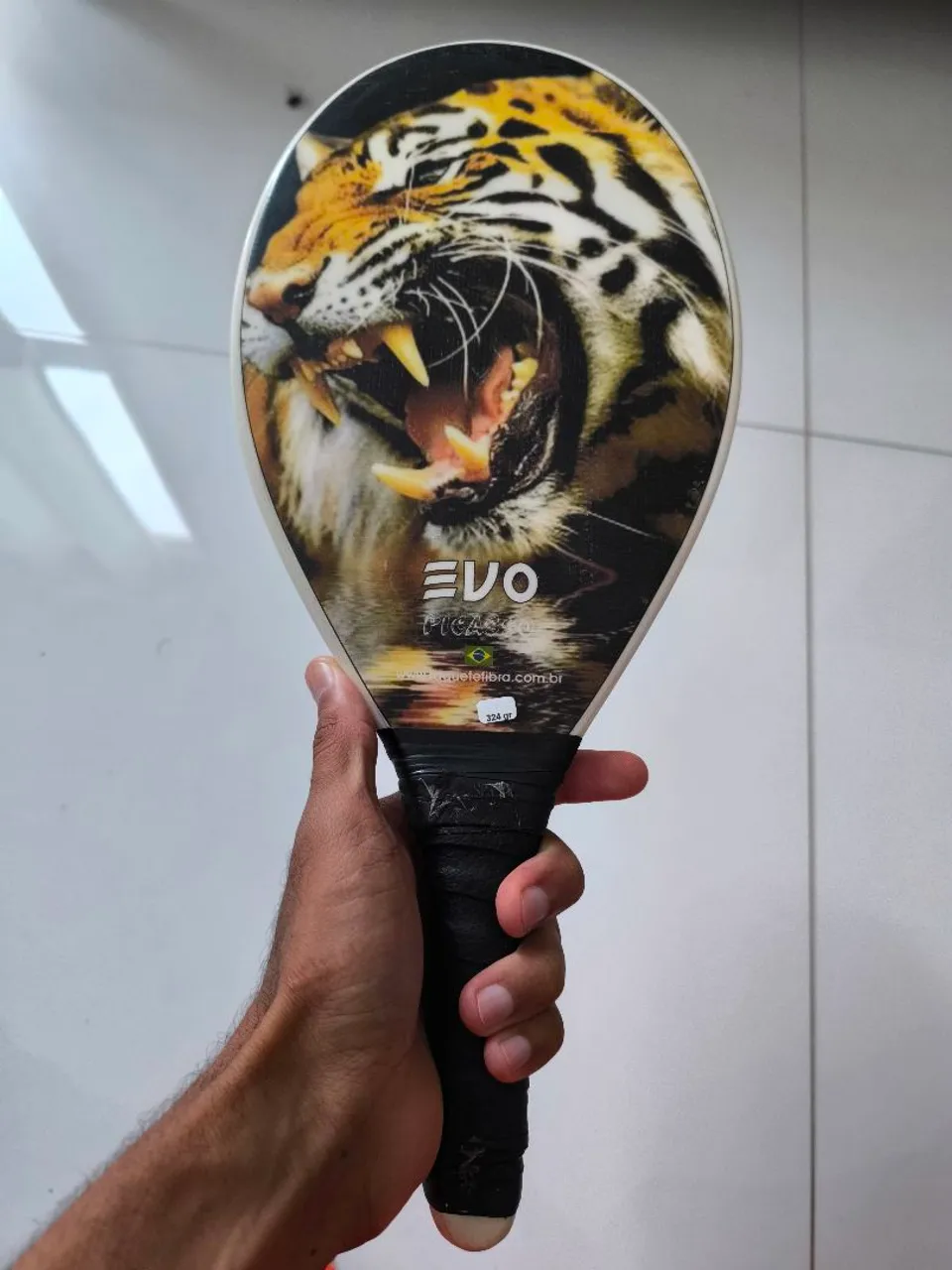 Raquete de frescobol EVO Picasso - Design Tigre