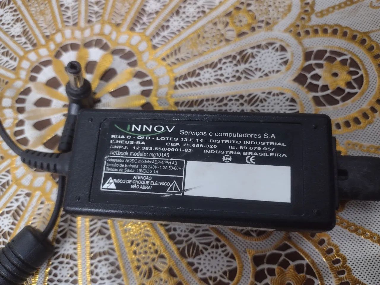 Carregador de Netbook modelo positivo 