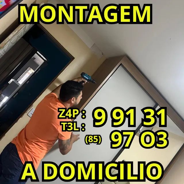 Montador de móveis ( JOAQUIM) ATENDO TODA A FORTALEZA montagem de móveis Instalação de ac - Foto 3
