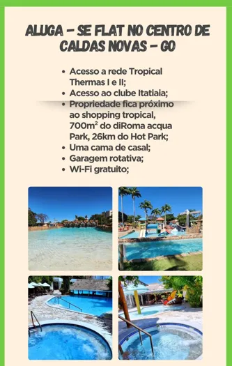 Flat AquaVille II - Caldas Novas GO