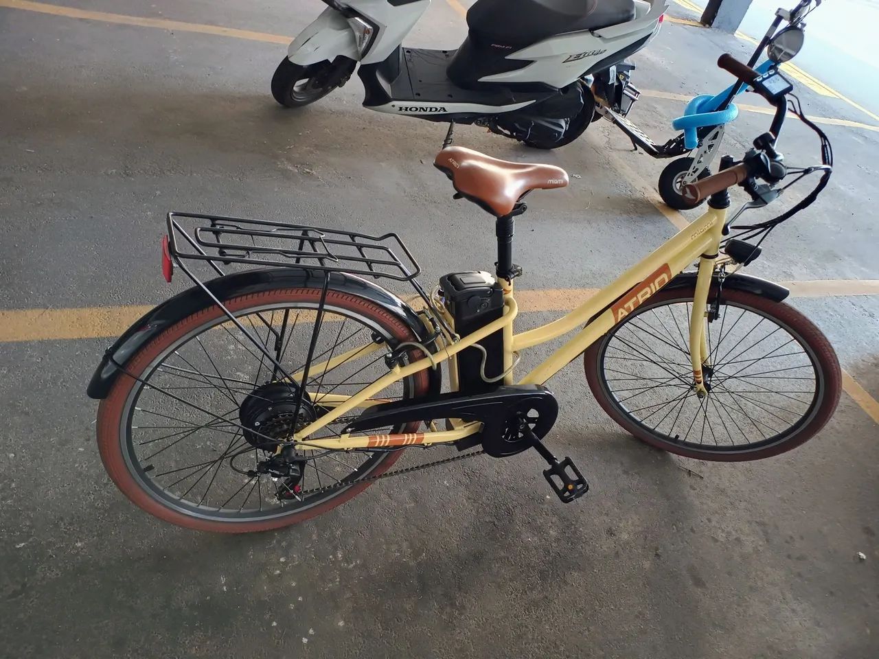 BICICLETA ELÉTRICA ATRIO 350W Lítio. Shimano Tourney TZ 6V NOVA!!! - Foto 2
