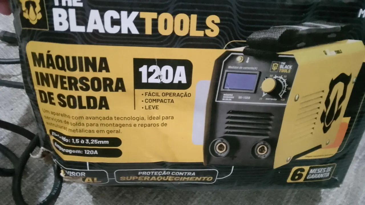 Máquina de Solda Inversora Black Tools 120A - MI-150D