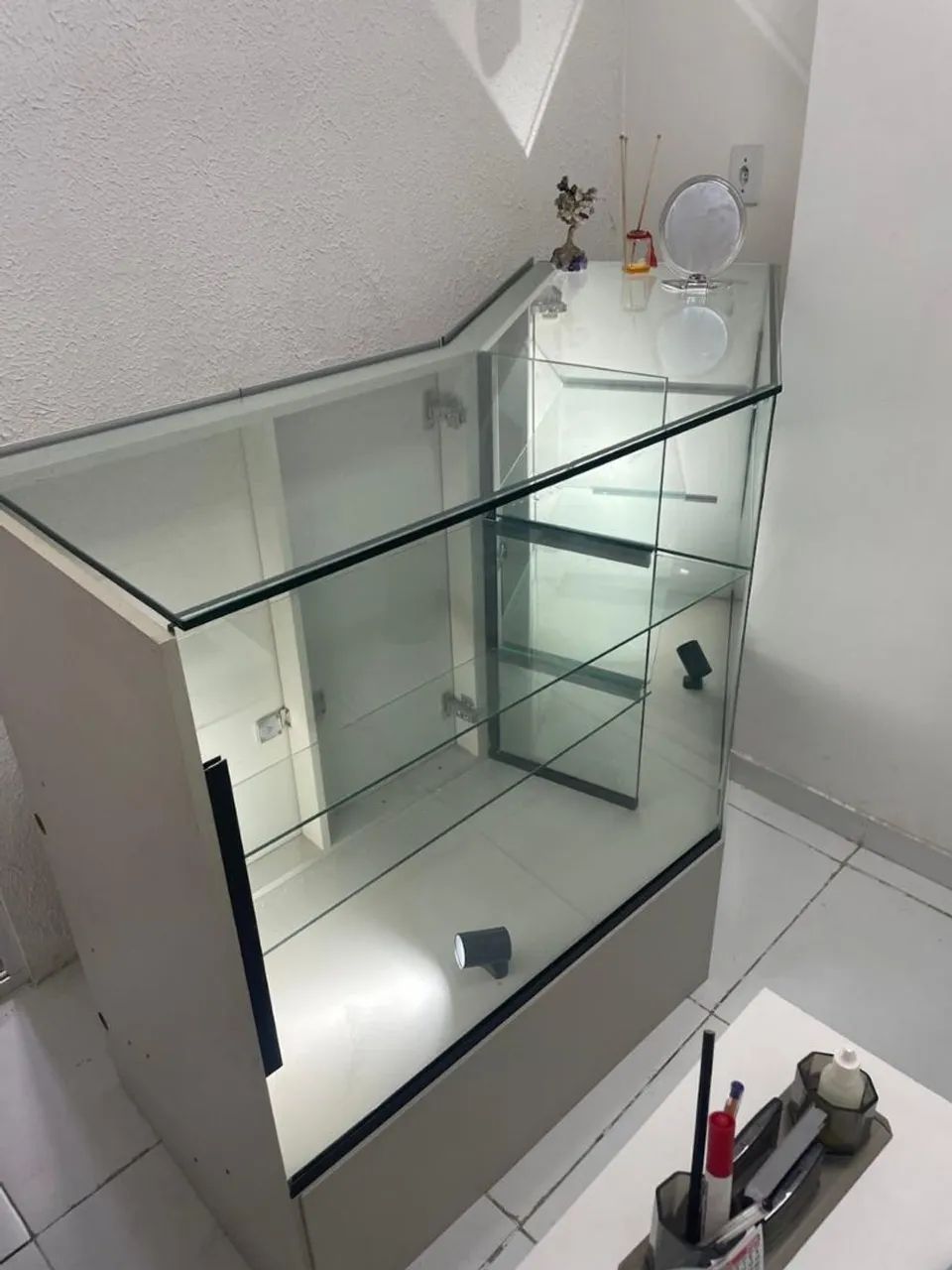 Balcão de vidro loja 