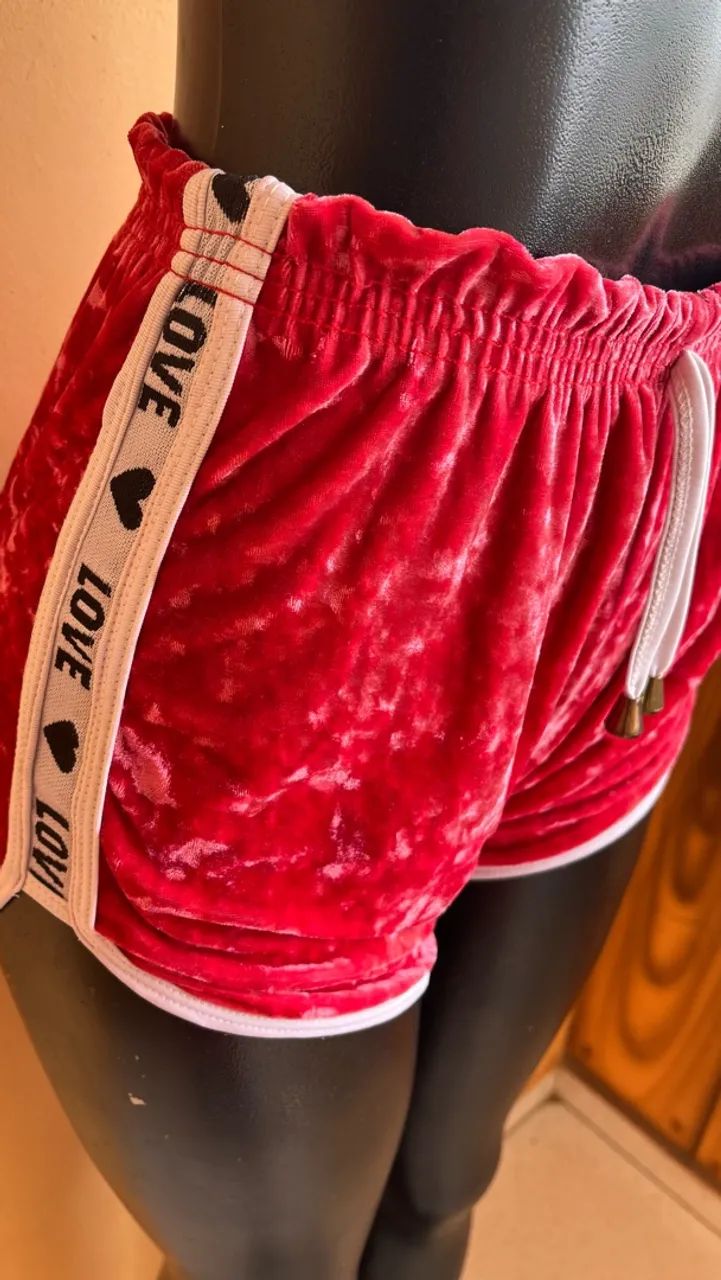 SHORTS VELUDO,VESTE 34 ao 38 - Foto 2
