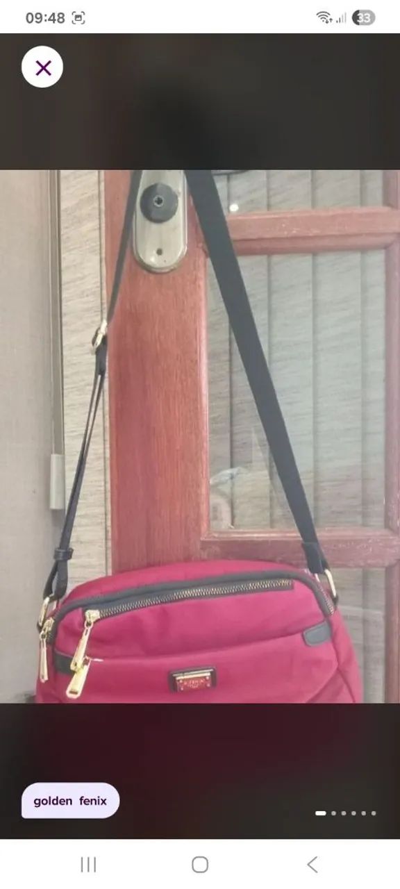 Bolsa feminina transversal Golden Fenix  - Foto 2