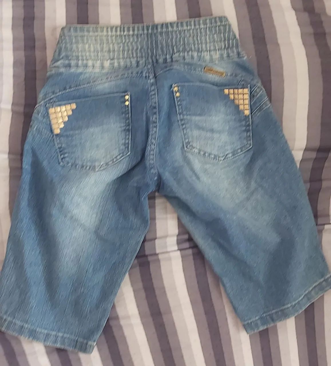 Bermuda jeans Sawary, tamanho 36, nova - Foto 2