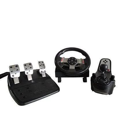 Volante Logitech G27 Driving Force C/ Pedal C/ Câmbio Ps2/Ps3/PC 