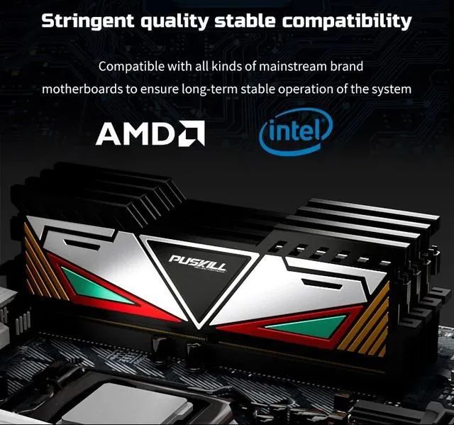 Memória Ram Desktop puskill 16GB DDR4 3200mhz - Foto 3