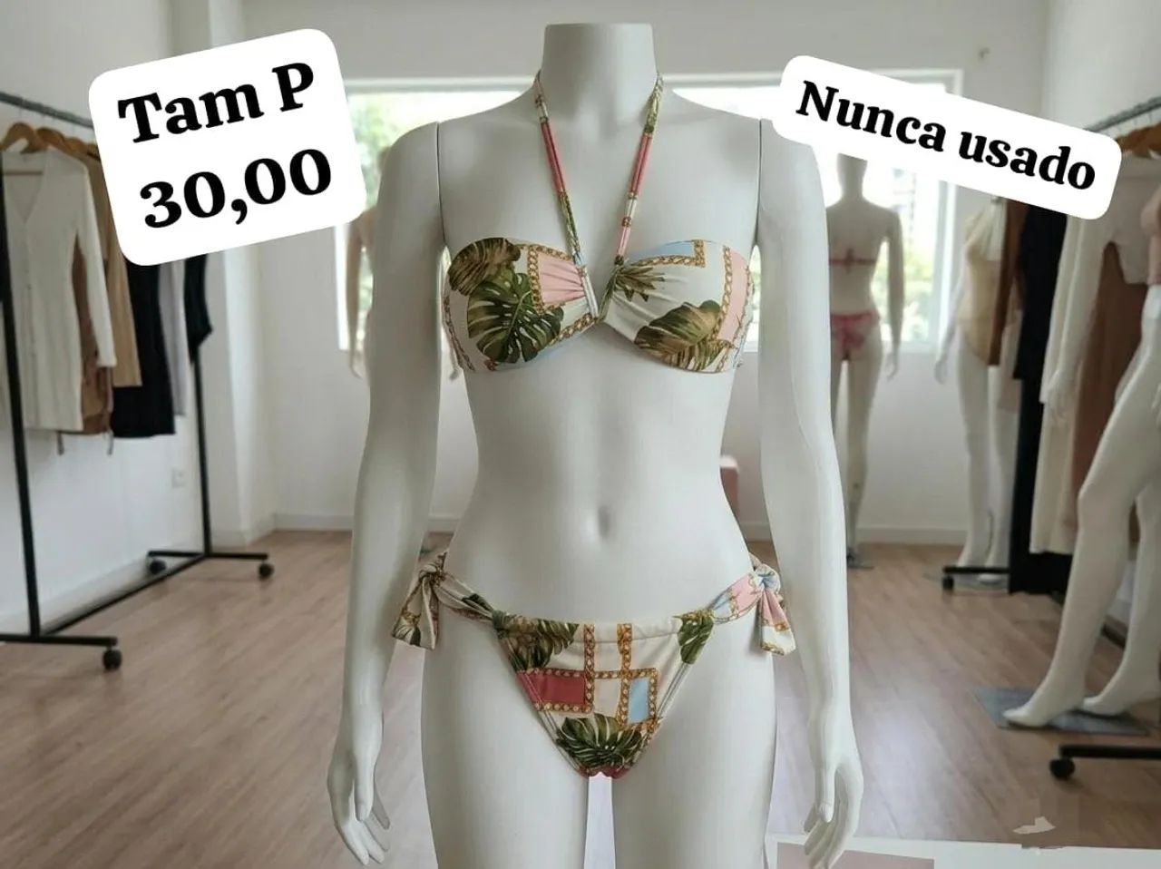 Biquínis, maiô e saia de praia - Foto 3