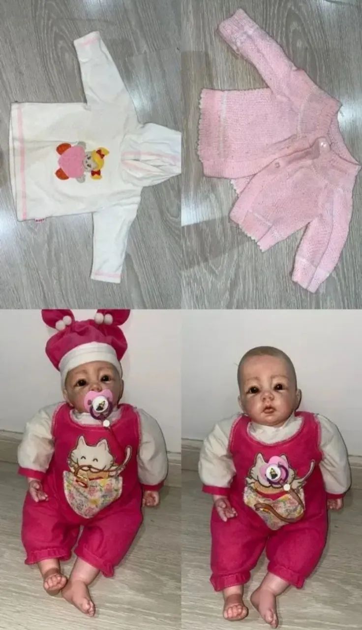 Baby Reborn - Com acessórios e roupa - Foto 2