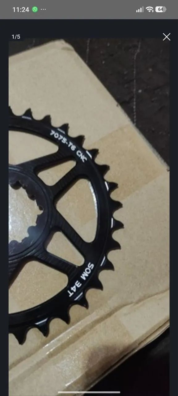 Coroa gxp linha Sram da Zrace 32 34 e 36 dentes zero na caixa  - Foto 5