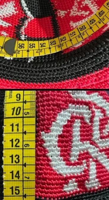 Boné de crochê Flamengo big logo - Foto 5