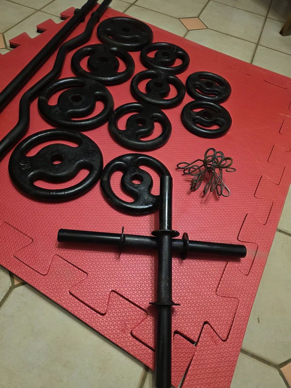 Barras maciças e anilhas - Foto 3