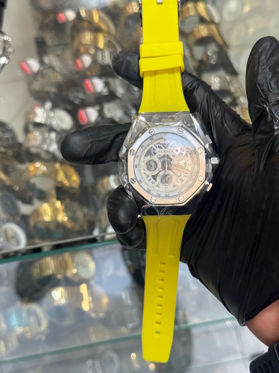 New Rex pulseira borracha 