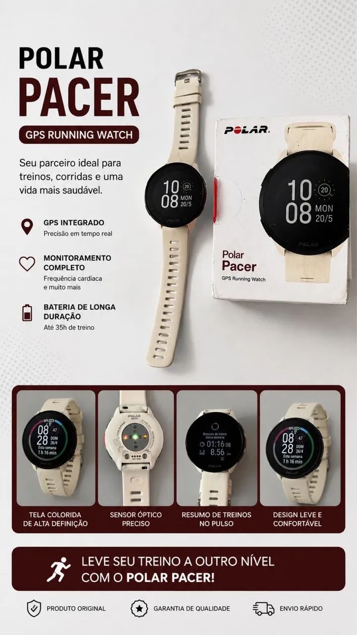 Relógio polar pacer  - Foto 2