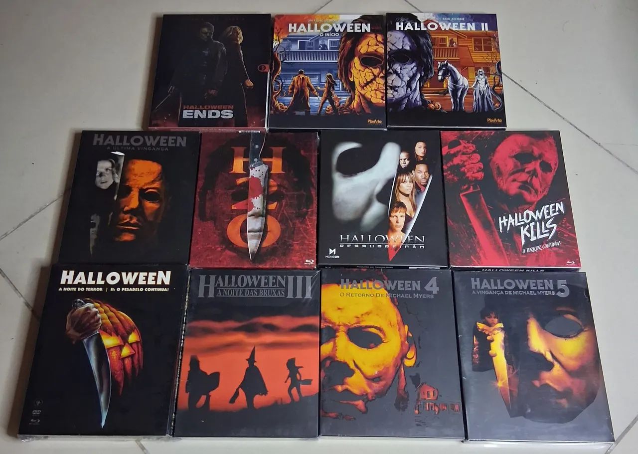 Blu-ray Halloween 11 Filmes Original Lacrados