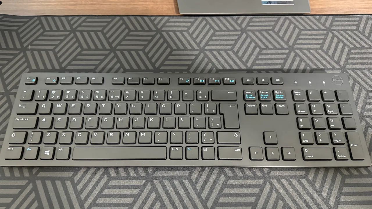 Kit teclado, mouse e mouse pad novo, sem embalagem - Foto 5