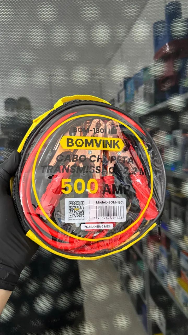 Cabo Para Chupeta Auxiliar de Partida 500AMP