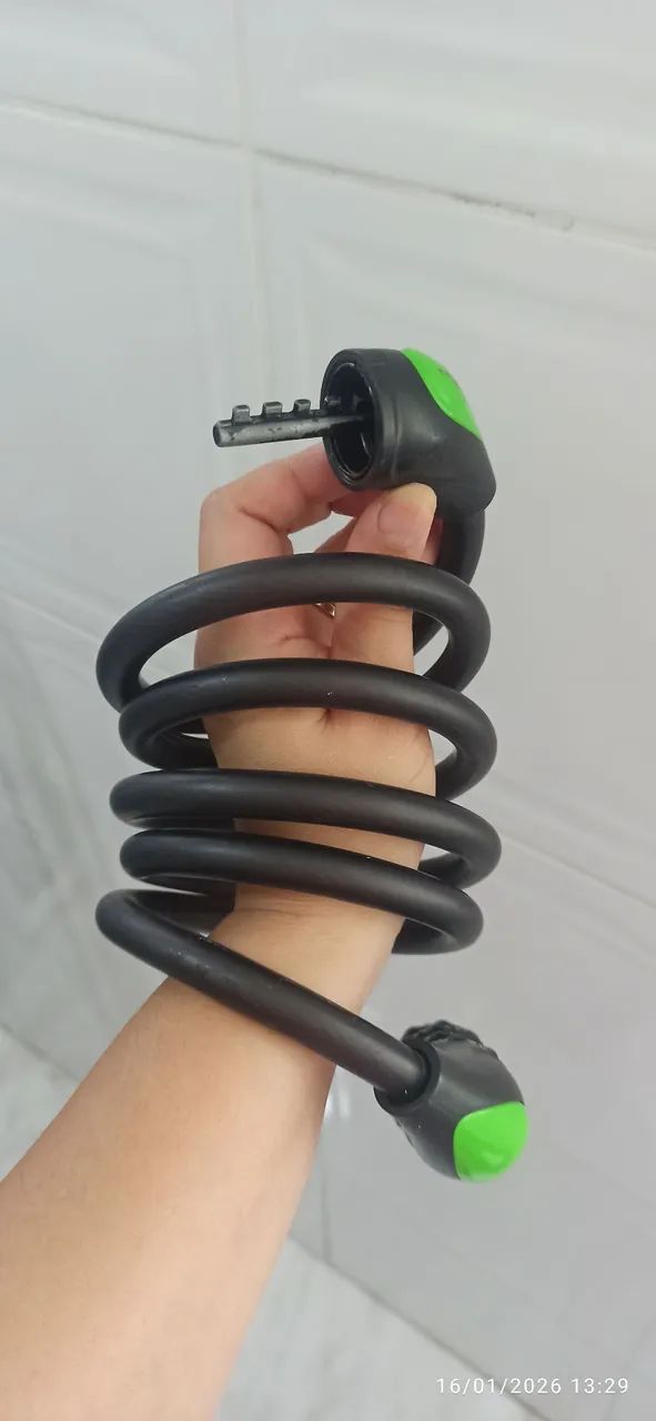 Cadeado com Senha para Bicicleta Semi Rígido 1600mm Preto Standers - Foto 2